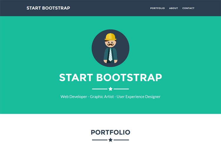 One Page Bootstrap Portfolio Theme